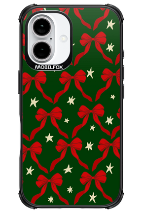 Bow & Stars (Green) - Apple iPhone 16