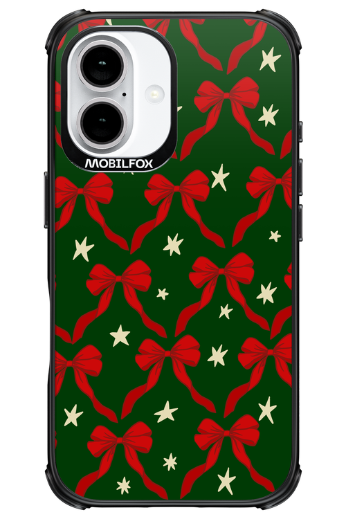 Bow & Stars (Green) - Apple iPhone 16