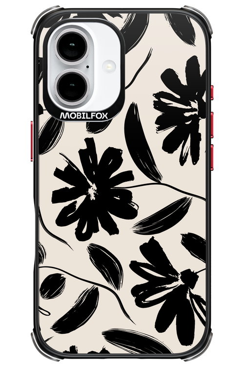 Monochrome Flowerss 2.0 - Apple iPhone 16