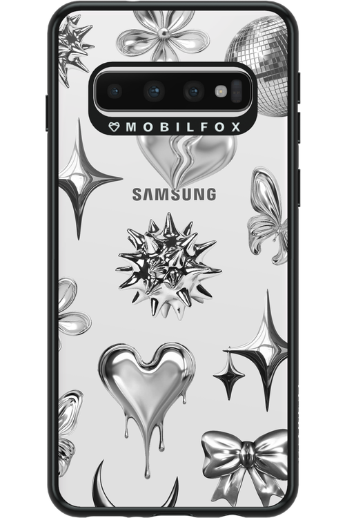 Silver Zone Transparent - Samsung Galaxy S10