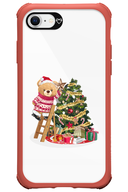 Christmas Bear (Transparent) - Apple iPhone SE 2020