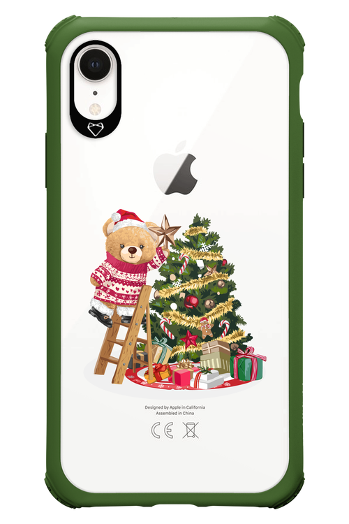 Christmas Bear (Transparent) - Apple iPhone XR