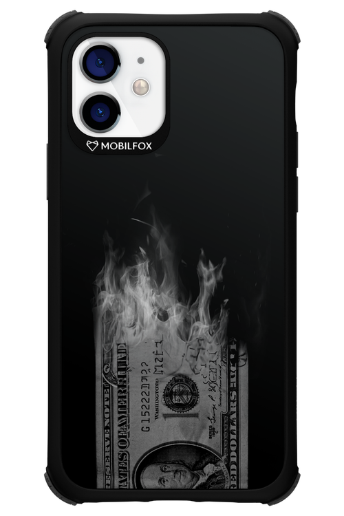 Money Burn B&W - Apple iPhone 12