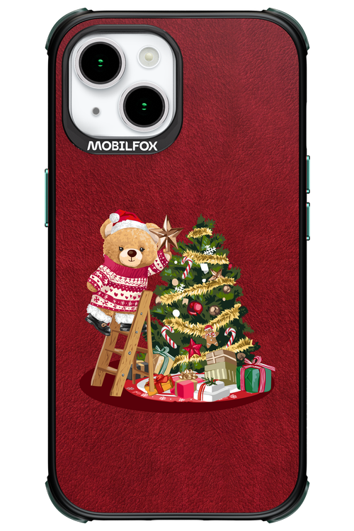 Christmas Bear (Burgundy) - Apple iPhone 15