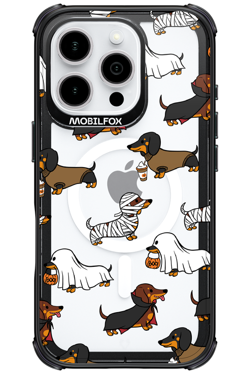 Scary Dachshund (Transparent) - Apple iPhone 16 Pro