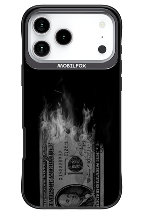 Money Burn B&W - Apple iPhone 17 Pro Max