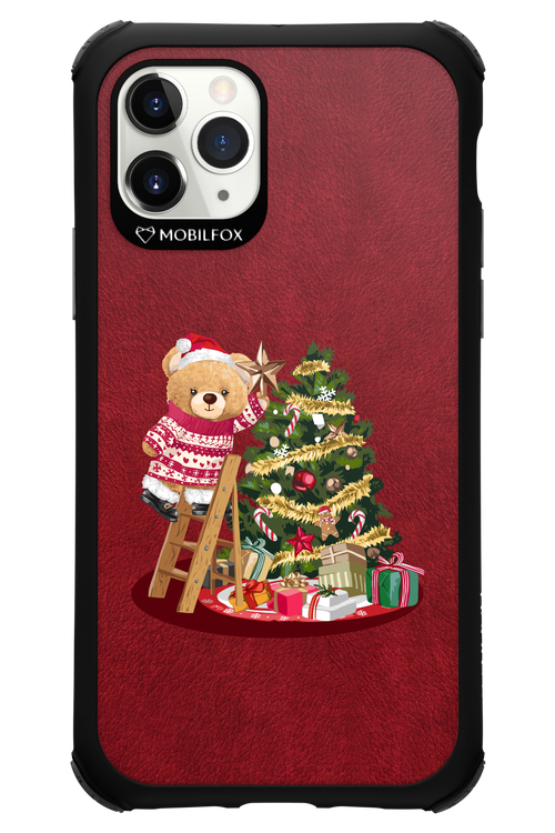 Christmas Bear (Burgundy) - Apple iPhone 11 Pro