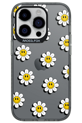 Smiley Flowers Transparent - Apple iPhone 14 Pro