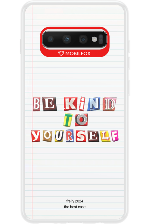 Be Kind To Yourself Notebook - Samsung Galaxy S10+