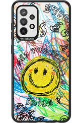 Crayon Smiley Colorful - Samsung Galaxy A72