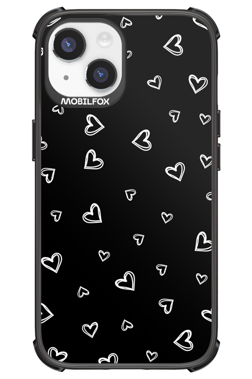 Monochrome Hearts 2.0 - Apple iPhone 14