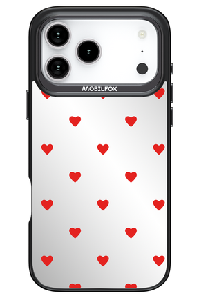 Mini Hearts Red Mirror 2.0 - Apple iPhone 17 Pro Max