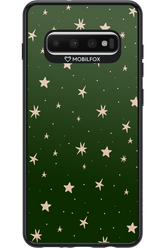 Forest Green Stars - Samsung Galaxy S10+