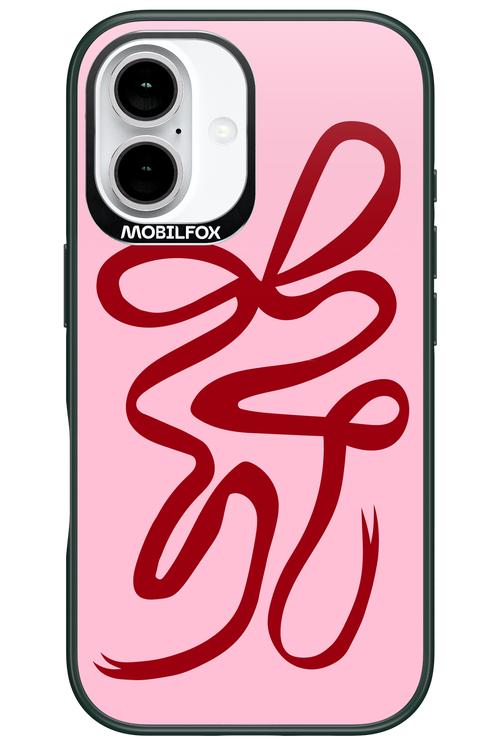 Burgundy Bow - Apple iPhone 16