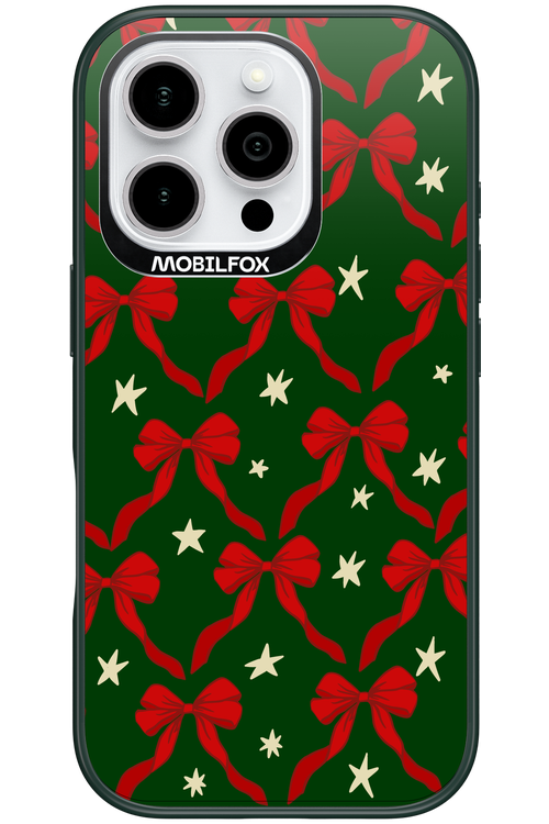 Bow & Stars (Green) - Apple iPhone 16 Pro