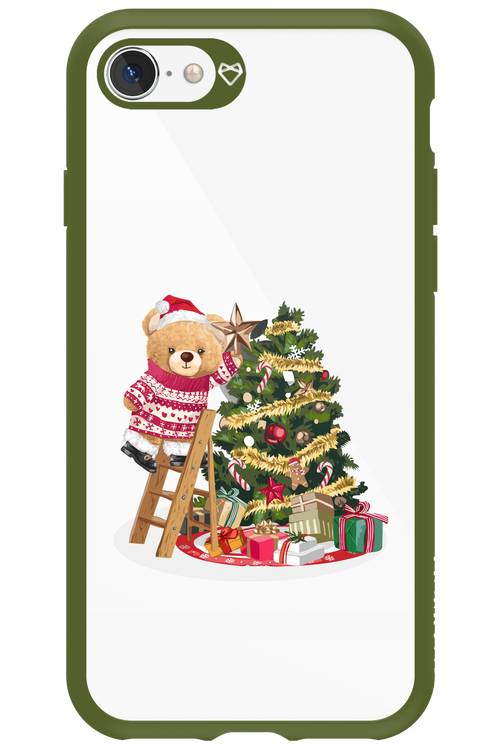 Christmas Bear (Transparent) - Apple iPhone SE 2020