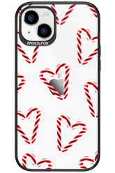 Candy Cane Hearts - Apple iPhone 15 Plus