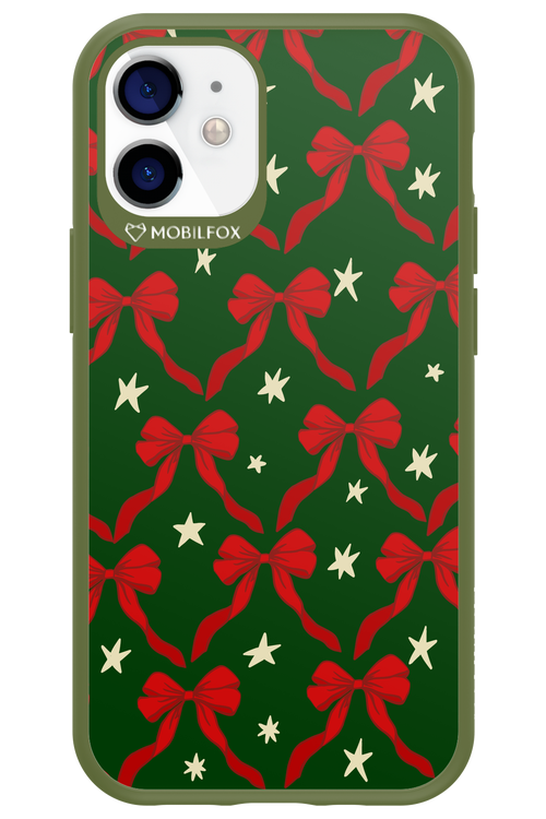 Bow & Stars (Green) - Apple iPhone 12 Mini