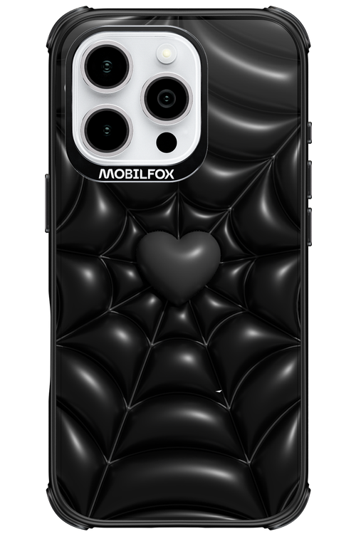 Black Spider Heart - Apple iPhone 16 Pro