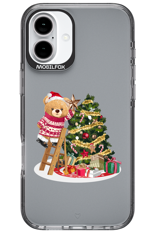 Christmas Bear (Transparent) - Apple iPhone 16 Plus
