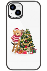 Christmas Bear (Transparent) - Apple iPhone 15 Plus