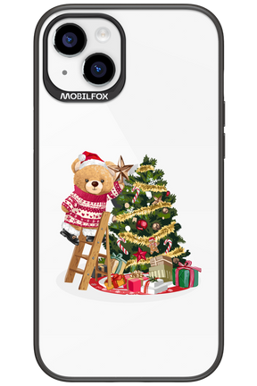 Christmas Bear (Transparent) - Apple iPhone 15 Plus