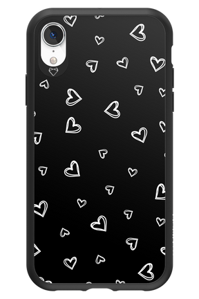 Monochrome Hearts 2.0 - Apple iPhone XR