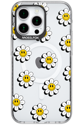 Smiley Flowers Transparent - Apple iPhone 15 Pro Max