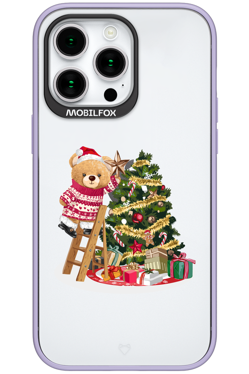 Christmas Bear (Transparent) - Apple iPhone 15 Pro Max