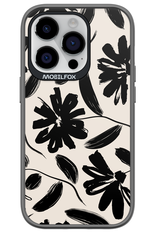 Monochrome Flowerss - Apple iPhone 14 Pro