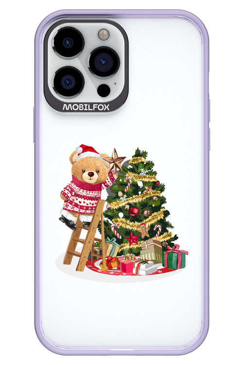 Christmas Bear (Transparent) - Apple iPhone 13 Pro Max