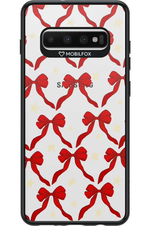 Bow & Stars (Transparent) - Samsung Galaxy S10+