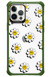 Smiley Flowers Transparent - Apple iPhone 12 Pro Max