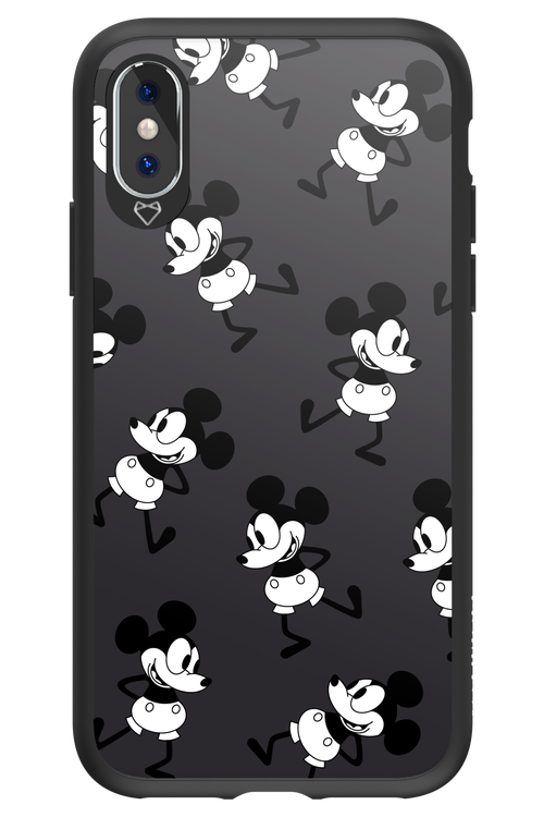 Iconic Mouse (antracite pattern) - Apple iPhone XS