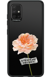 Flower Black - Samsung Galaxy A51