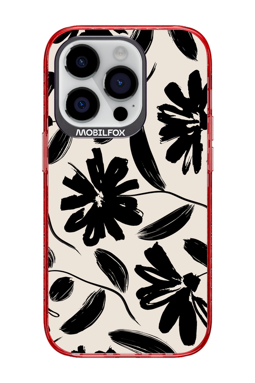 Monochrome Flowerss 2.0 - Apple iPhone 14 Pro
