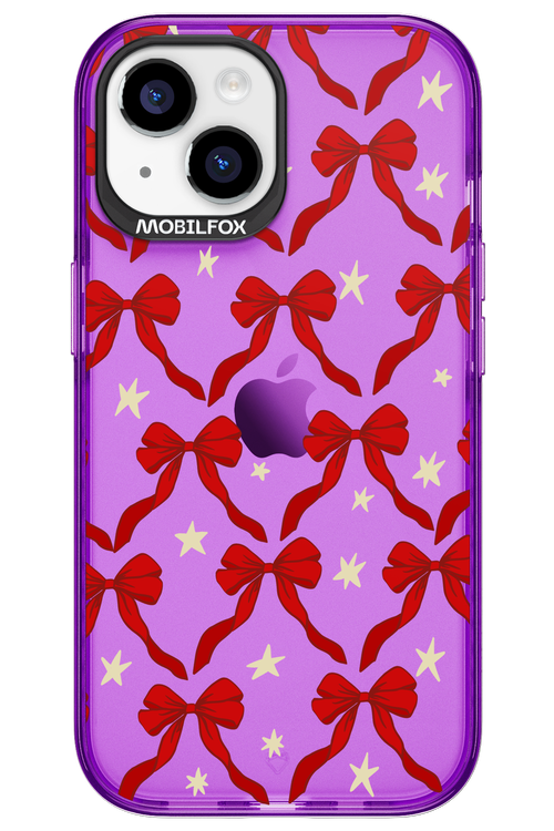 Bow & Stars (Transparent) - Apple iPhone 15