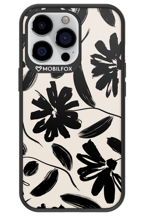Monochrome Flowerss - Apple iPhone 13 Pro