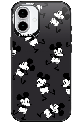 Iconic Mouse (antracite pattern) - Apple iPhone 16 Plus