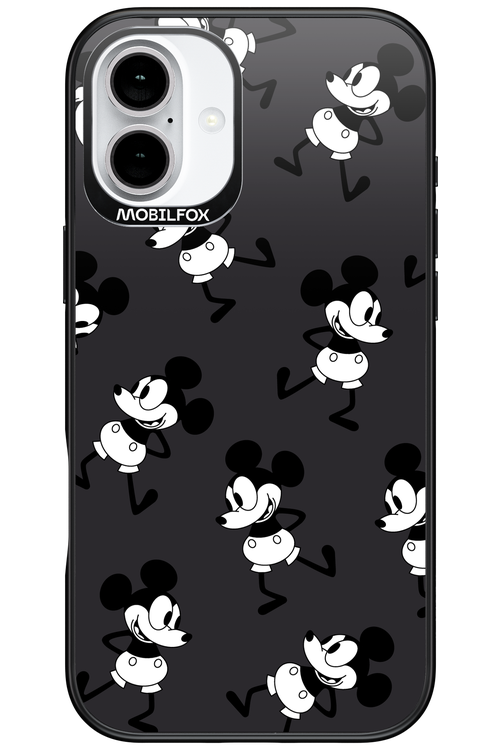 Iconic Mouse (antracite pattern) - Apple iPhone 16 Plus
