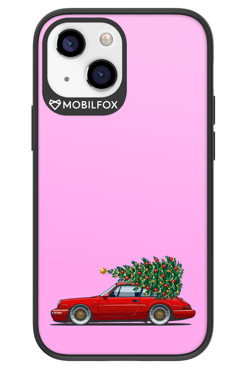 XMAS Car Pink - Apple iPhone 13 Mini