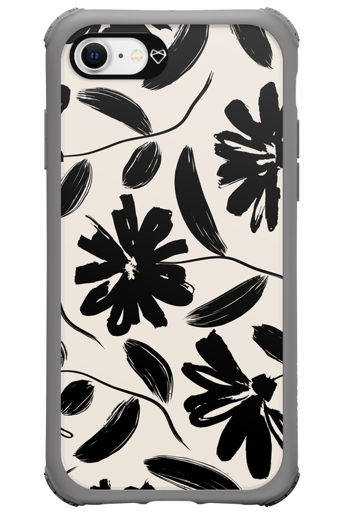 Monochrome Flowerss 2.0 - Apple iPhone SE 2020