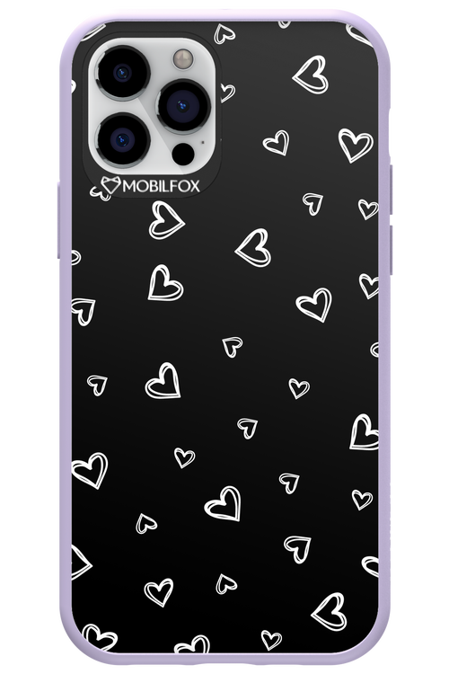 Monochrome Hearts 2.0 - Apple iPhone 12 Pro