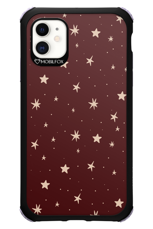 Burgundy Stars - Apple iPhone 11