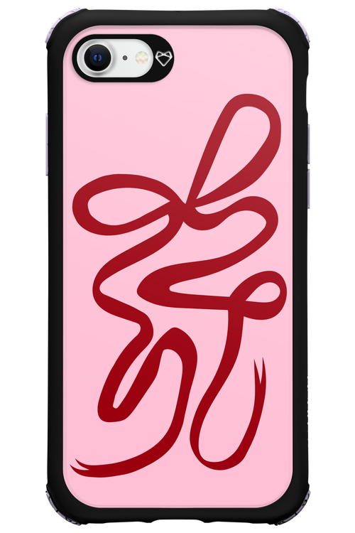 Burgundy Bow - Apple iPhone 8