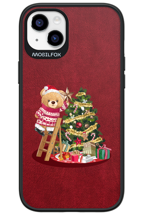 Christmas Bear (Burgundy) - Apple iPhone 14 Plus