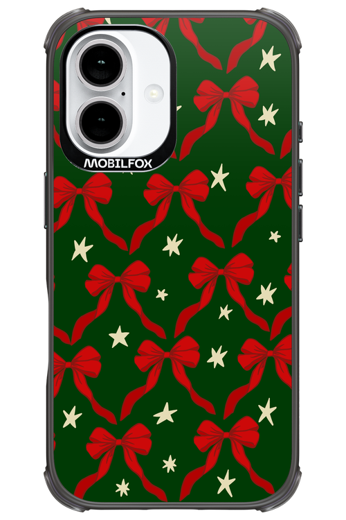 Bow & Stars (Green) - Apple iPhone 16