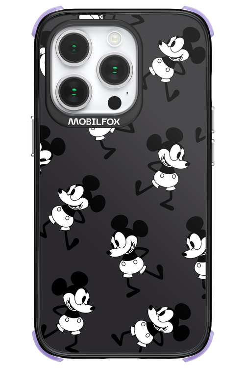 Iconic Mouse (antracite pattern) - Apple iPhone 14 Pro