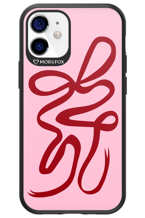 Burgundy Bow - Apple iPhone 12 Mini