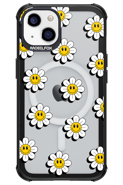 Smiley Flowers Transparent - Apple iPhone 13